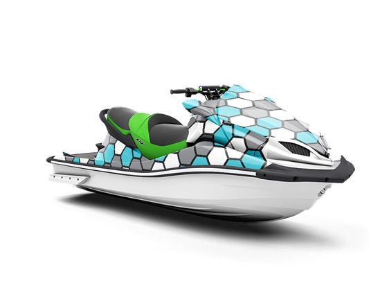 Public Pool Mosaic Jet Ski Vinyl Customized Wrap