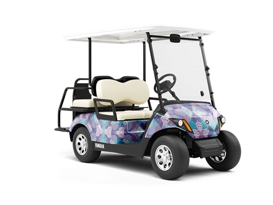 Rainy Daze Mosaic Wrapped Golf Cart