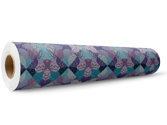 Rainy Daze Mosaic Wrap Film Wholesale Roll