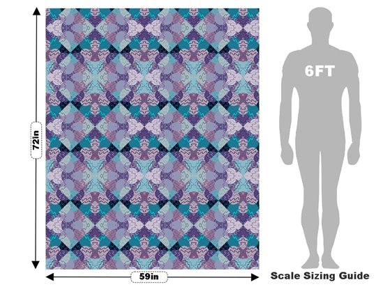 Rainy Daze Mosaic Vehicle Wrap Scale