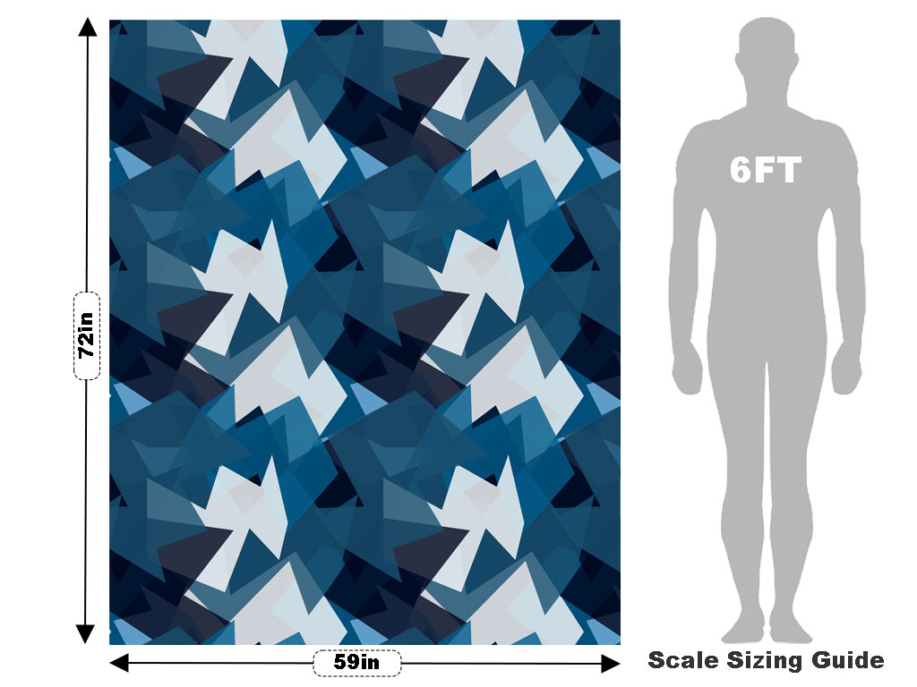 Shredded Sheets Mosaic Vehicle Wrap Scale