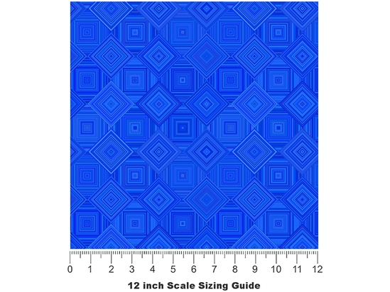 Squares De France Mosaic Vinyl Film Pattern Size 12 inch Scale