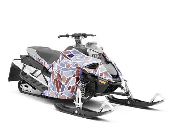 Beaver Dam Mosaic Custom Wrapped Snowmobile