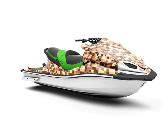 Earth Tile Mosaic Jet Ski Vinyl Customized Wrap