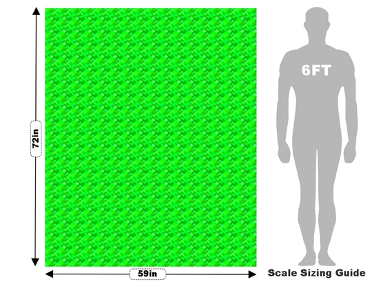 Lawn Mowing Mosaic Vehicle Wrap Scale