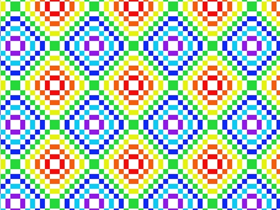 Rainbow Floors Mosaic Vinyl Wrap Pattern