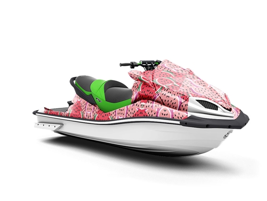 Juicy Watermelon Mosaic Jet Ski Vinyl Customized Wrap