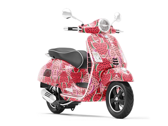 Juicy Watermelon Mosaic Vespa Scooter Wrap Film