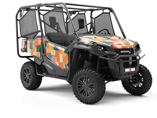 Autumn Abstractions Mosaic Utility Vehicle Vinyl Wrap