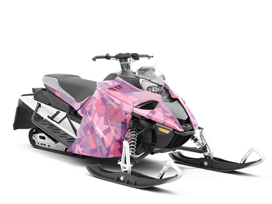 Cinnamon Satin Mosaic Custom Wrapped Snowmobile