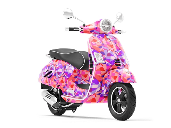 Cyclamen Sensation Mosaic Vespa Scooter Wrap Film