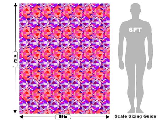 Cyclamen Sensation Mosaic Vehicle Wrap Scale