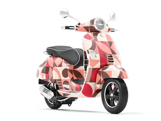 Dogwood Rose Mosaic Vespa Scooter Wrap Film