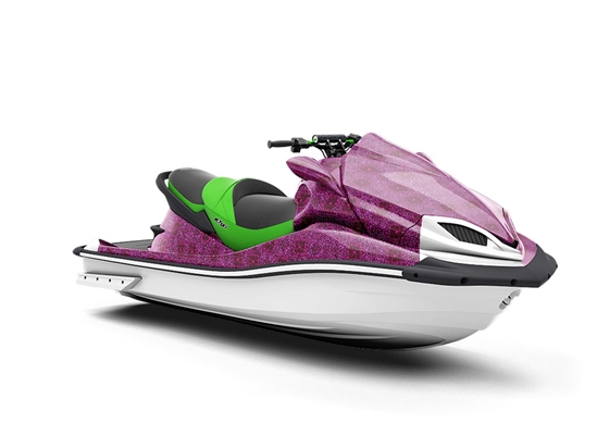 Fuchsia Foundations Mosaic Jet Ski Vinyl Customized Wrap