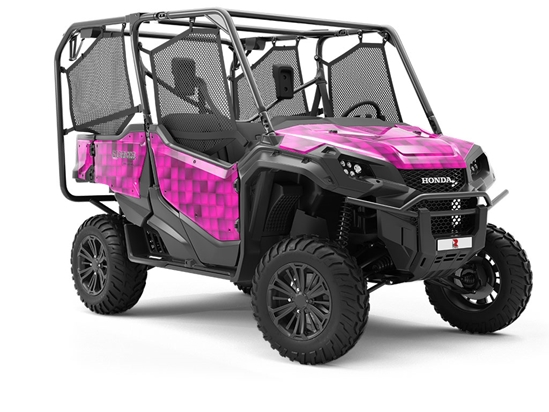 Hot Magenta Mosaic Utility Vehicle Vinyl Wrap