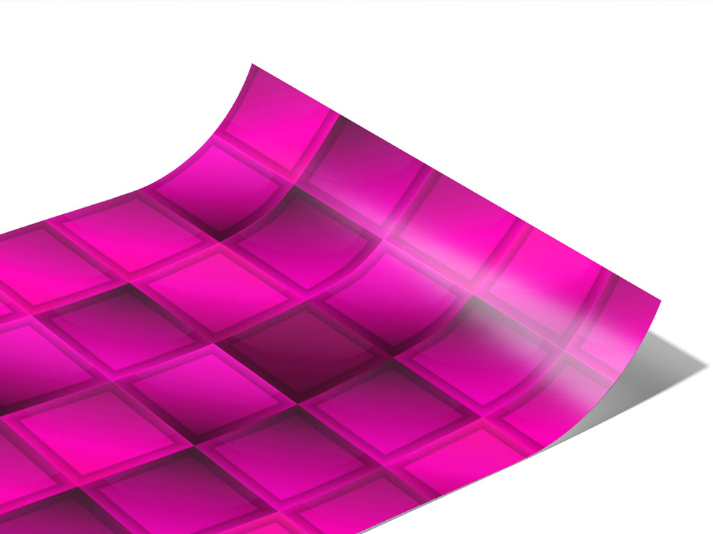 Hot Magenta Mosaic Vinyl Wraps