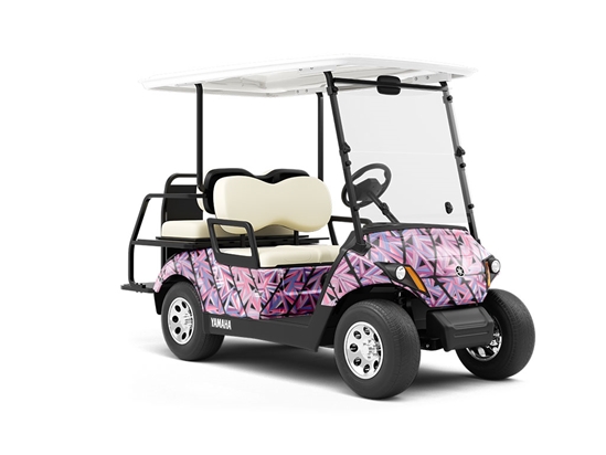 Thulian Rhomboids Mosaic Wrapped Golf Cart