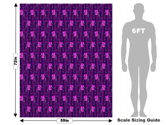 Mardi Gras Mosaic Vehicle Wrap Scale