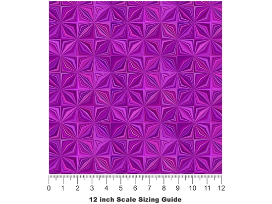 Purpureus Compass Mosaic Vinyl Film Pattern Size 12 inch Scale