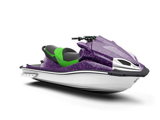 Russian Violets Mosaic Jet Ski Vinyl Customized Wrap