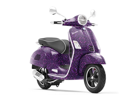 Russian Violets Mosaic Vespa Scooter Wrap Film