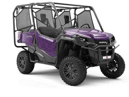 Russian Violets Mosaic Utility Vehicle Vinyl Wrap