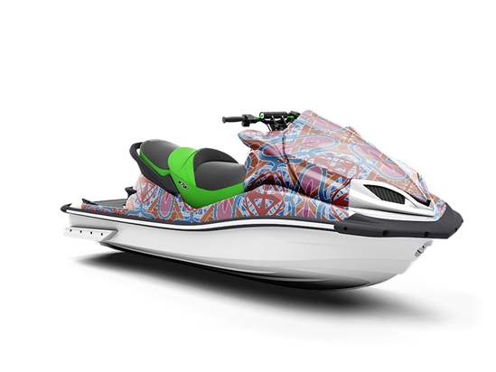 Sweet Sangria Mosaic Jet Ski Vinyl Customized Wrap