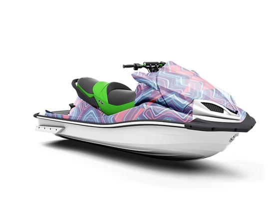 Ultra Violet Mosaic Jet Ski Vinyl Customized Wrap