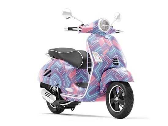 Ultra Violet Mosaic Vespa Scooter Wrap Film