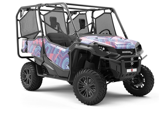 Ultra Violet Mosaic Utility Vehicle Vinyl Wrap