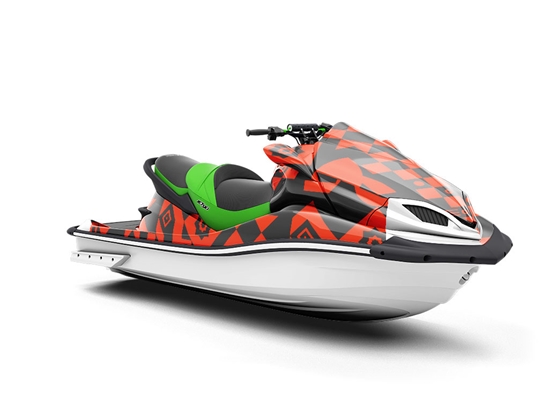 Prismatic Legacy Mosaic Jet Ski Vinyl Customized Wrap