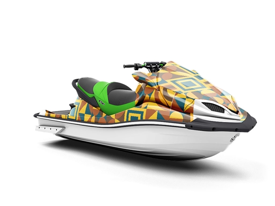 Buttery Goodness Mosaic Jet Ski Vinyl Customized Wrap