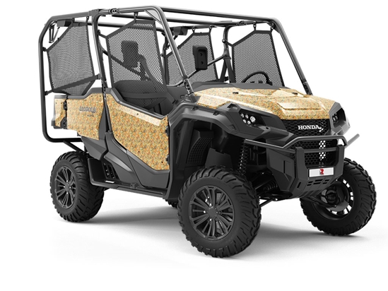 Golden Trombone Mosaic Utility Vehicle Vinyl Wrap