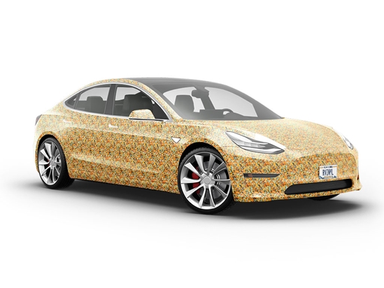 Golden Trombone Mosaic Vehicle Vinyl Wrap