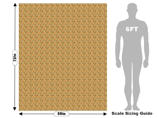 Golden Trombone Mosaic Vehicle Wrap Scale