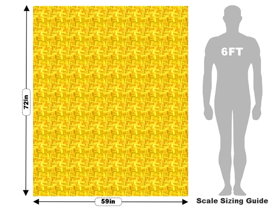 Refined Amber Mosaic Vehicle Wrap Scale