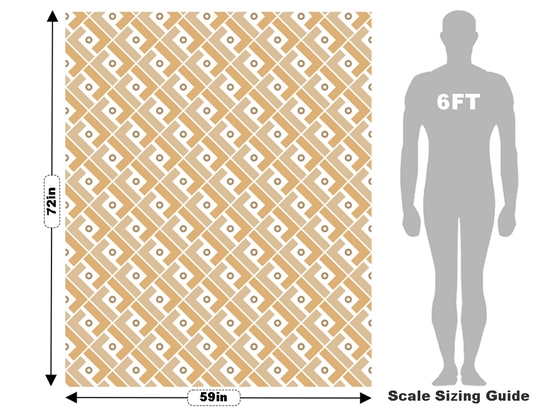 Saffron Squares Mosaic Vehicle Wrap Scale