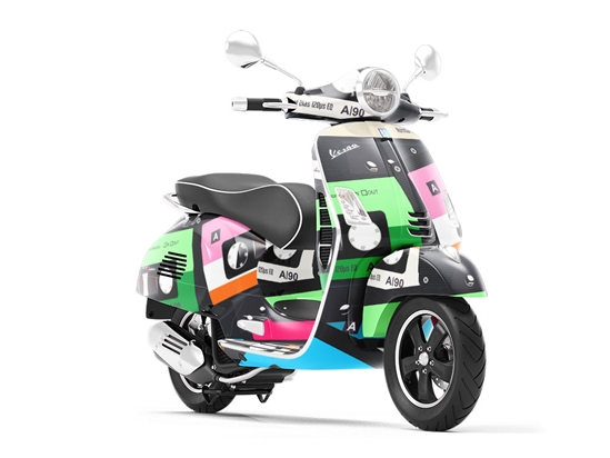 Boombox Ready Music Vespa Scooter Wrap Film