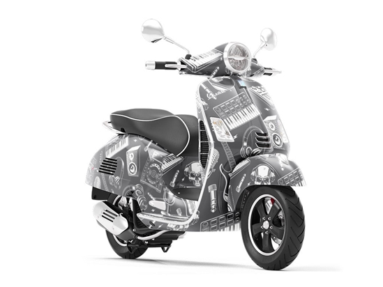 Mix It Up Music Vespa Scooter Wrap Film