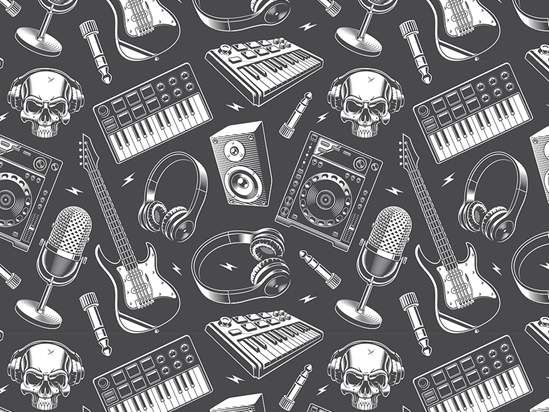 Mix It Up Music Vinyl Wrap Pattern