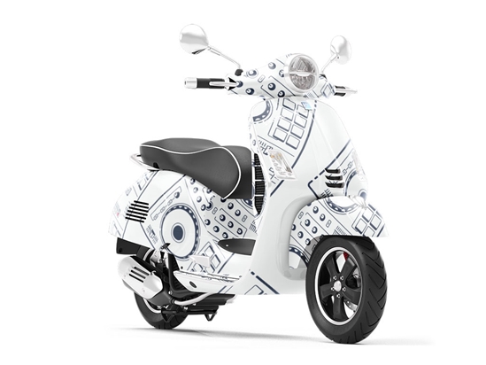 Mix Master Music Vespa Scooter Wrap Film