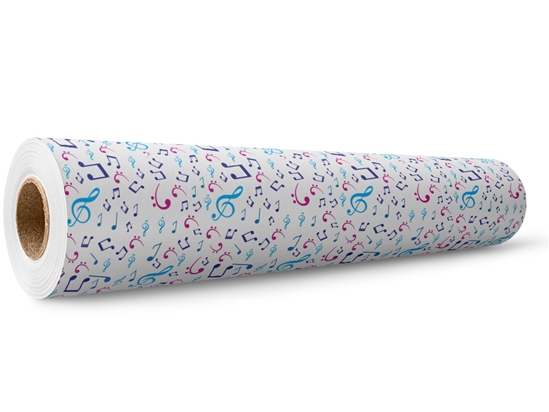 Pastel Notes Music Wrap Film Wholesale Roll