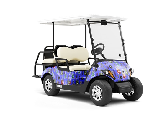 Rock On Music Wrapped Golf Cart