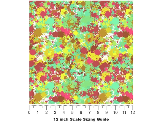 Filthy Freaks Paint Splatter Vinyl Film Pattern Size 12 inch Scale