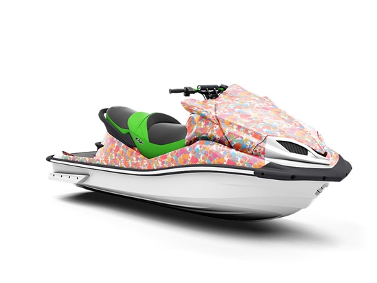 Happy Accidents Paint Splatter Jet Ski Vinyl Customized Wrap