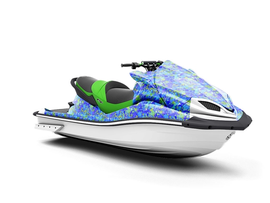 Man Overboard Paint Splatter Jet Ski Vinyl Customized Wrap