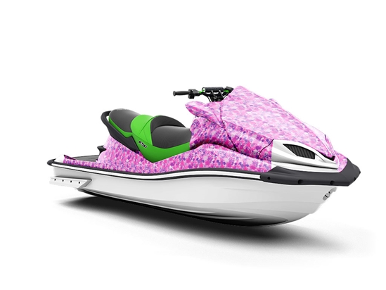 Pink Power Paint Splatter Jet Ski Vinyl Customized Wrap