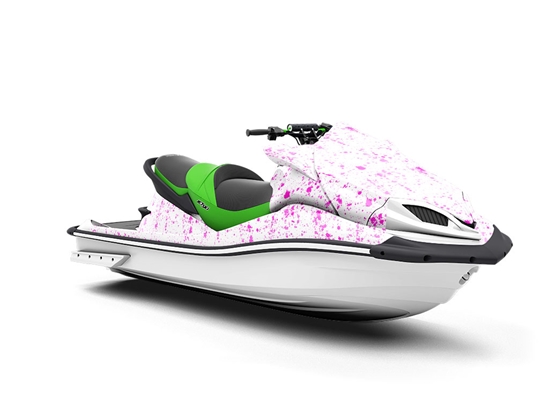 Pink Spill Paint Splatter Jet Ski Vinyl Customized Wrap