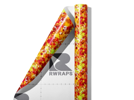 Summer Ends Paint Splatter Wrap Film Sheets