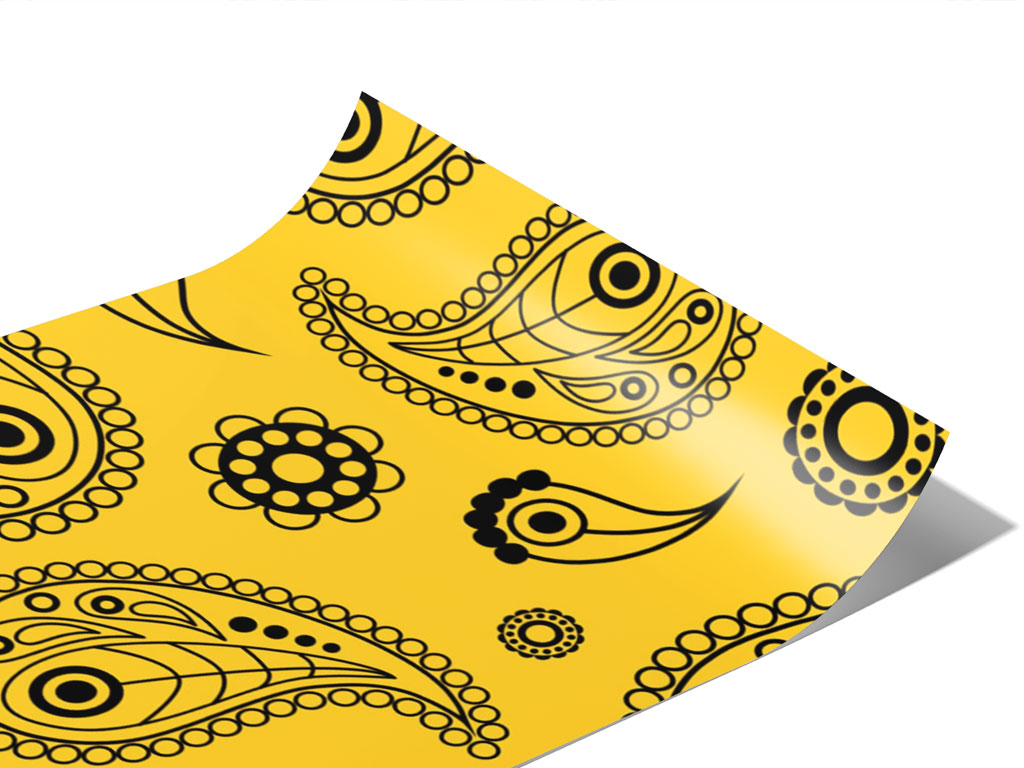 Sunshine Mellow Paisley Vinyl Wraps